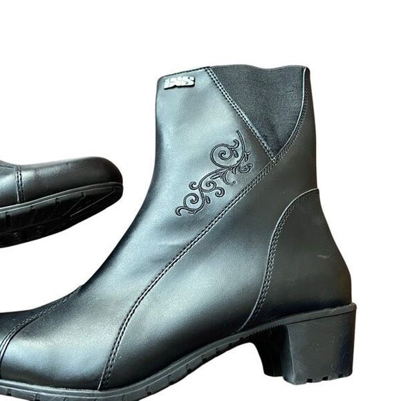 IXS LEA II Leather Motorcycle Riding Boots Waterproof soltoTEX Black NWT size 9 - Picture 3 of 13